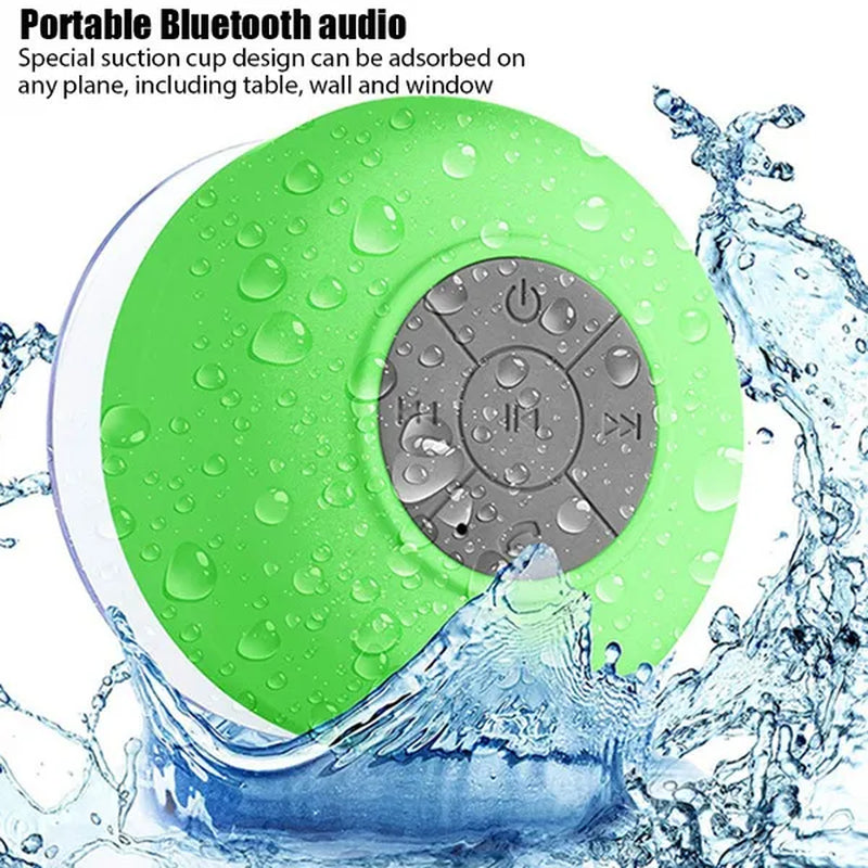 Bluetooth Speaker Portable Waterproof Wireless Handsfree Speakers, for Showers, Bathroom, Pool, Car, Beach & Outdo BTS-06